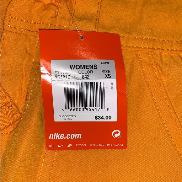 NWT Nike Orange Shorts XS - Picture 3 of 3